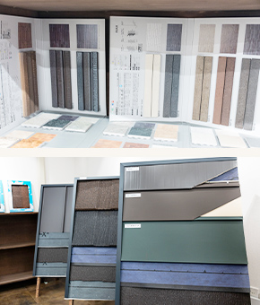 屋根外壁のニラスイ　伊豆の国韮山店展示サンプル