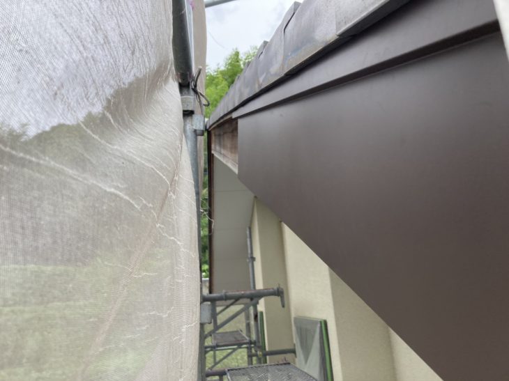 破風板板金巻き工事｜静岡県伊豆市大野