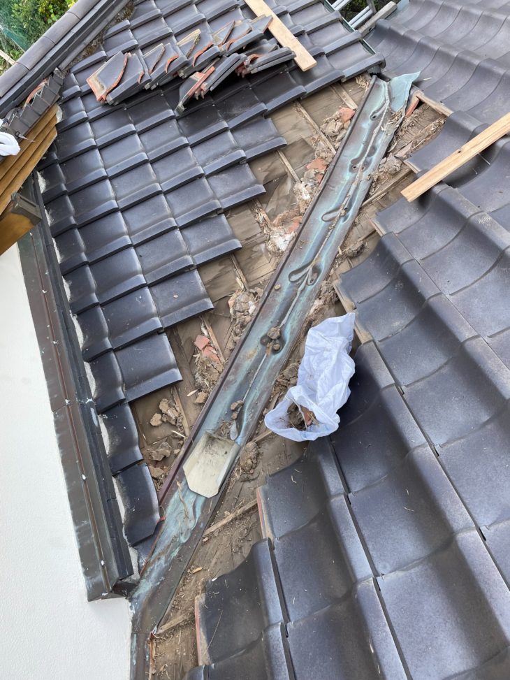 谷銅板入れ替え工事｜静岡県函南町平井