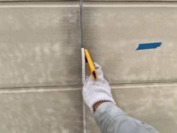 雨漏り、外壁材の劣化予防に外壁のコーキング打ちかえ