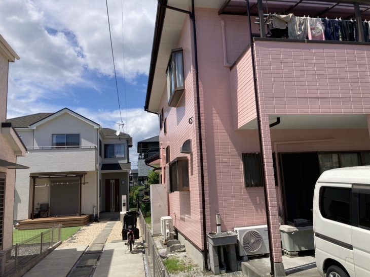 ピンクベージュの外壁塗装で一新!伊豆の国市南條