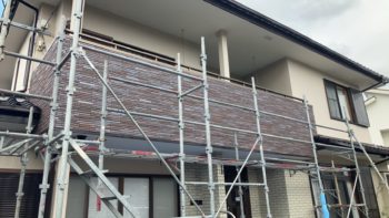 モルタル壁を経年劣化によるヒビから守るためにベランダ外壁改修工事
