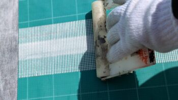 防水工事　シート貼り