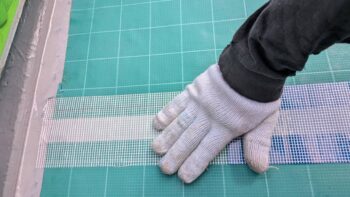 防水工事　シート貼り