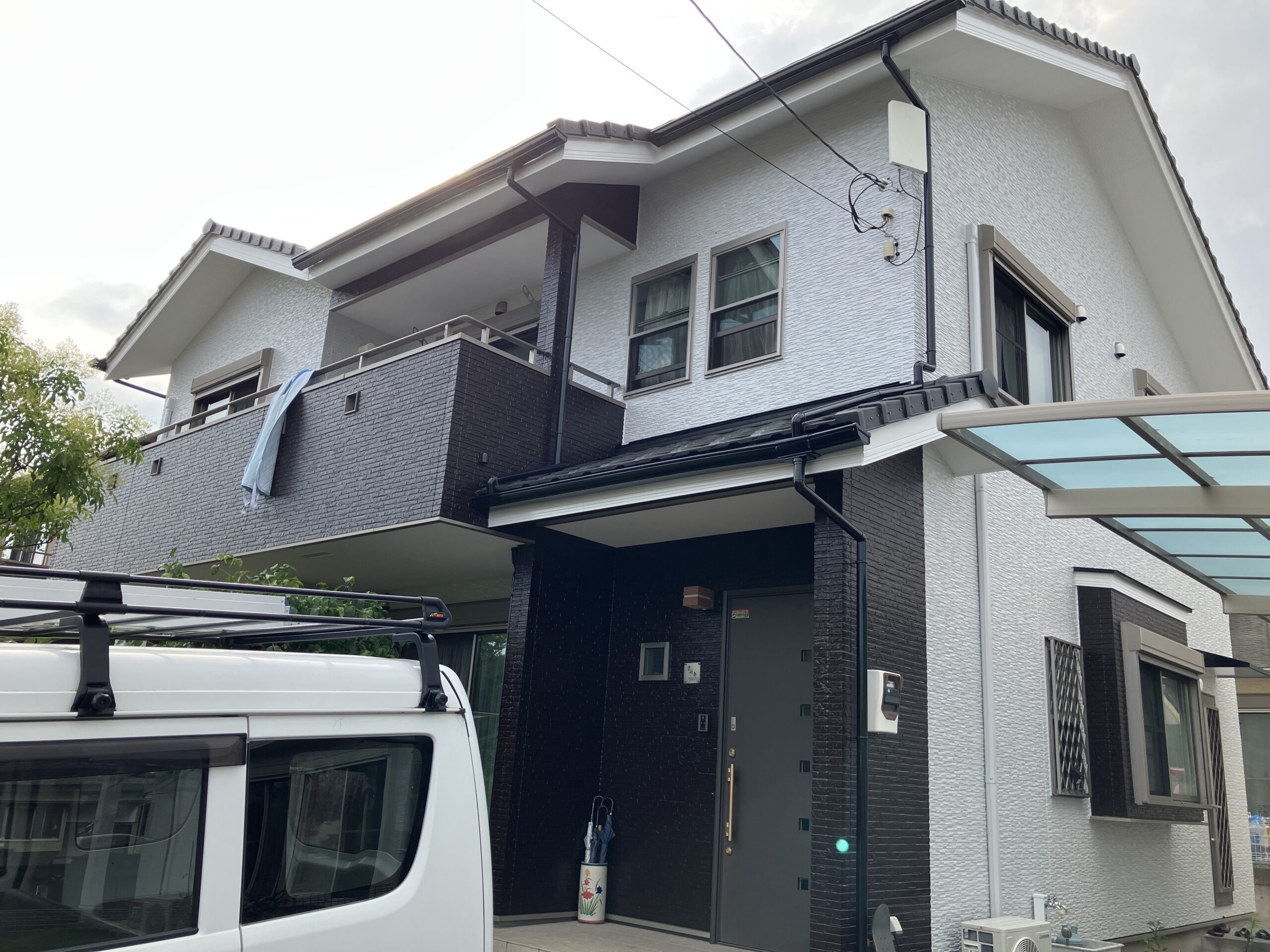 外壁、付帯部塗装、ベランダ防水工事｜沼津市