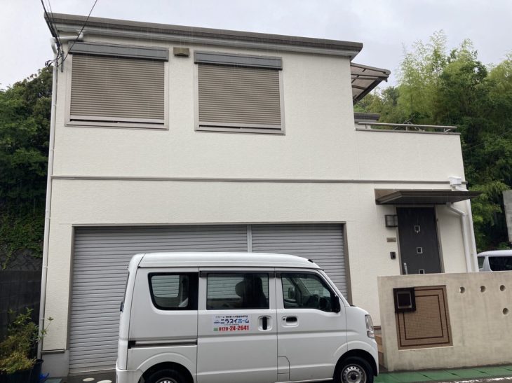 硬質木片セメント板の外壁塗装事例紹介