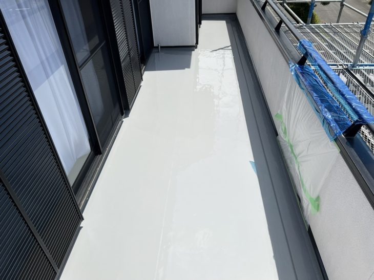 【三島市】梅雨入り前の雨漏り対策として行ったベランダ防水工事